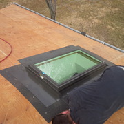 Re-Roof experts Oshawa - Skylights - EPDM rubber flat roofing