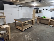 double concrete block garage / workshop/ storage 